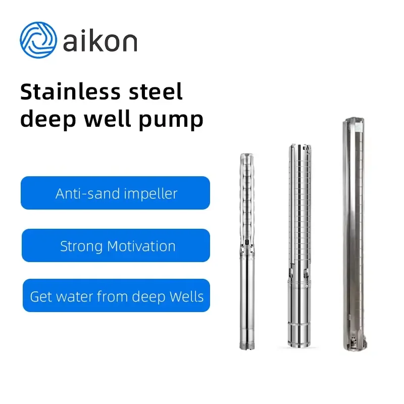 SS304 5 Deep Well Submersible Pump Stainless Steel Durable High Quality OEM 2inch Factory Price for Sale