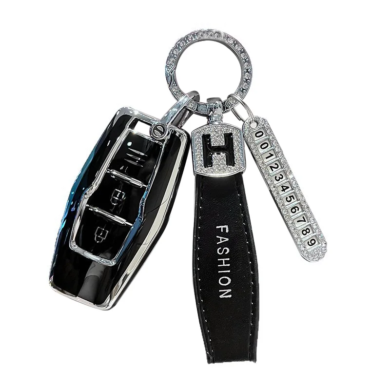 Car Key Case for Mitsubishi Outlander PHEV 2022 2026 3 Buttons Accessories Keychain Remote Protection Cover Shell Holder Fob view 6