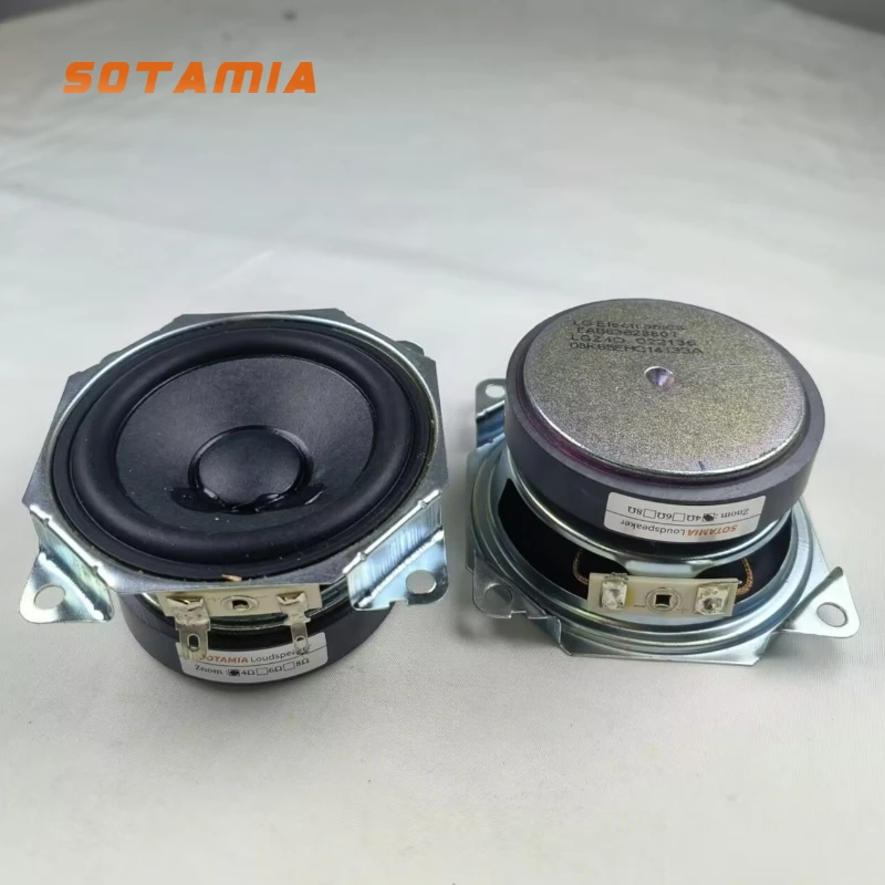 

SOTAMIA 2 шт. 3-дюймовый полнодиапазонный динамик 4 Ом 15 Вт с резиновым краем высокой мощности аудио громкоговоритель DIY модификация динамика для LG