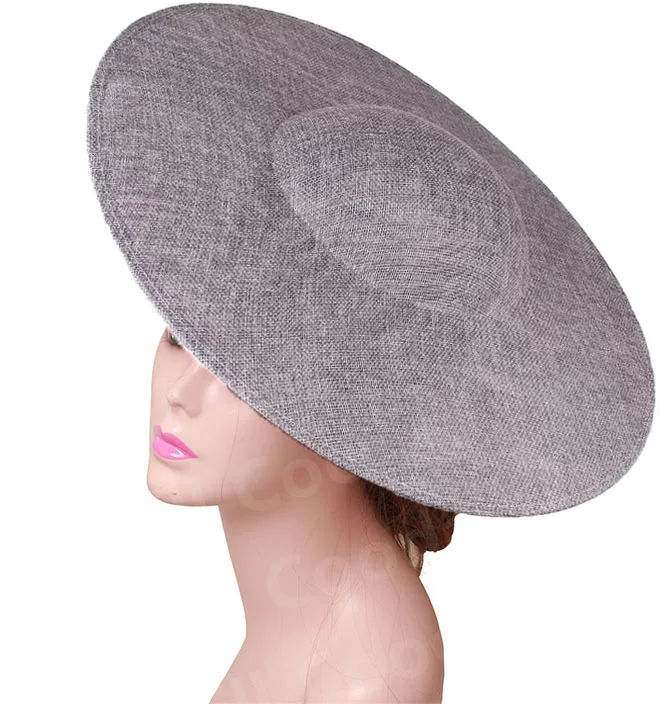 

40CM Big Fascinators Base DIY Hair Accessories Hat Women Derby Wedding Headpiece Ladies Church Race Maillinery Cap Supplies