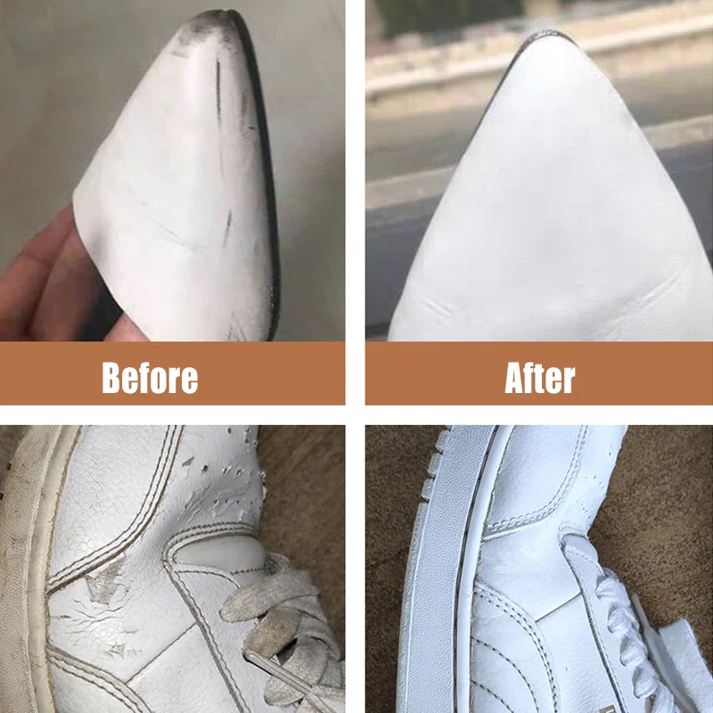 White Sneaker Repair Pen Shoe Touch Up Paint for Scuff Marks Restoration on Leather Canvas Shoes Quick Shoe Color Touch Up Tool view 3