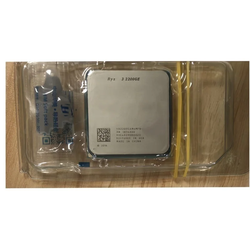 

Ryzen 3 2200GE R3-2200GE R3 2200GE YD2200C6M4MFB YD2200C6FBMPK 3.2 Ghz Quad Core 2M 35W AM4 CPU processor