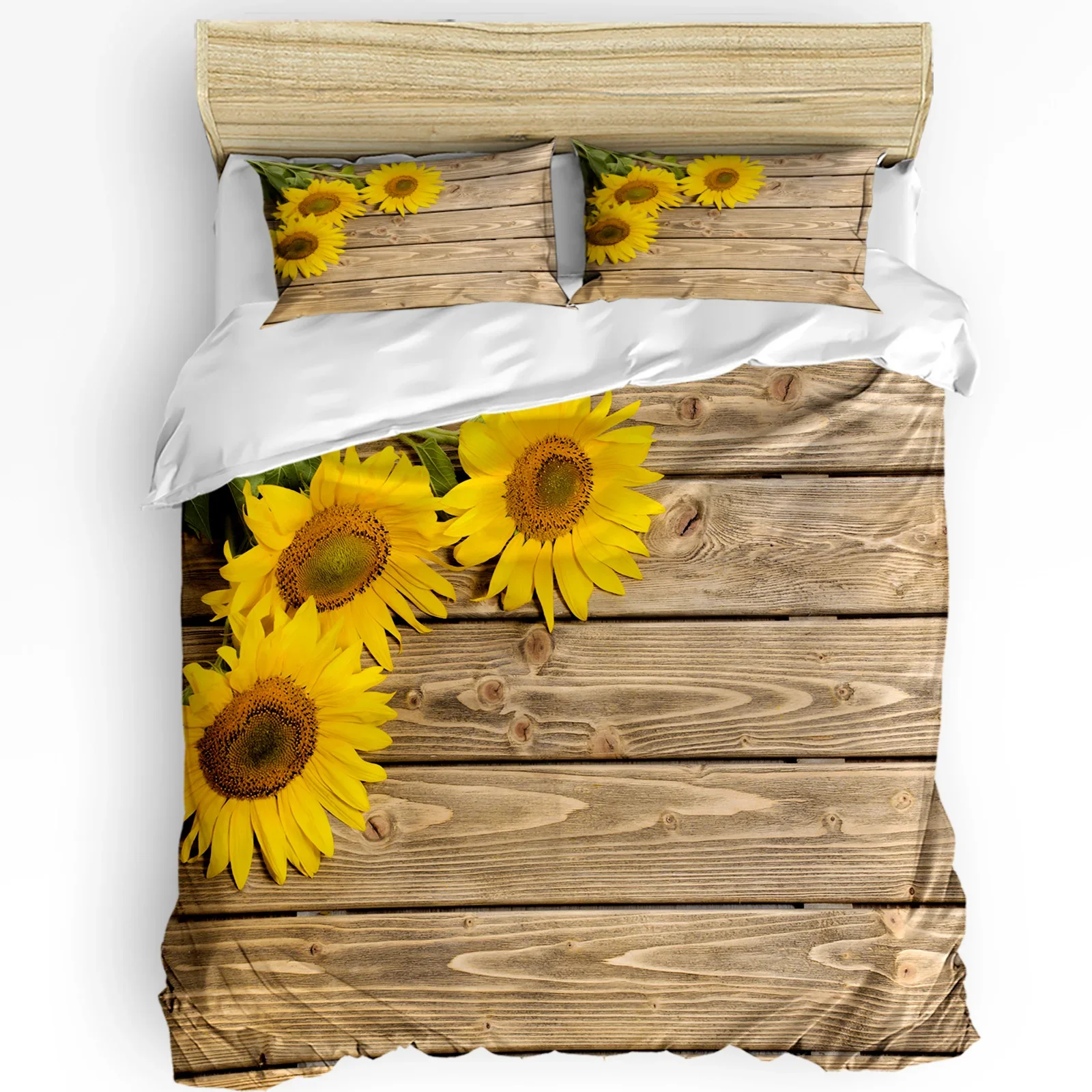 

Wood Plank Retro Style Printed Comfort Duvet Cover Pillow Case Home Textile Quilt Cover Boy Kid Teen Girl 3pcs Bedding Set