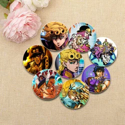 JoJo Bizarre Adventure Cute Anime Pins DIY Cartoon Brooches Handmade Badge for Fans Collection Gifts Decorative Clothes Hats