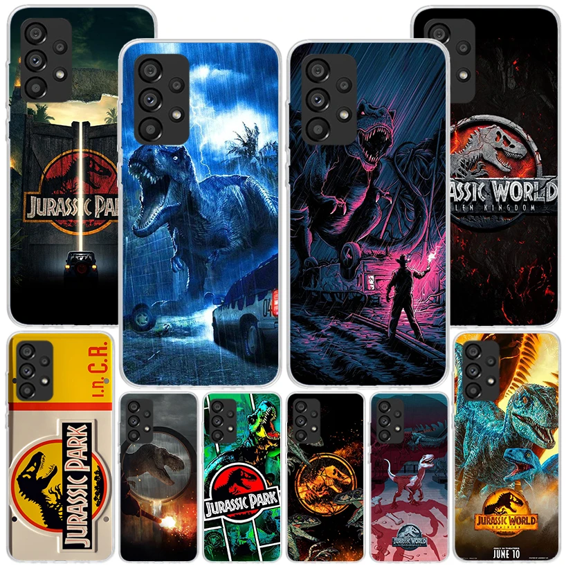 J-Jurassic Park Dinosaur World Phnoe Case for Samsung Galaxy A14 A54 A34 A24 A13 A53 A33 A23 A52 A12 A32 A22 A03S A02S A04S Uniq