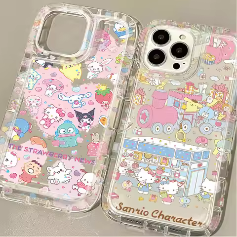 Cartoon Cute Hello Kitty Case For Samsung Galaxy S20 Plus FE S25 Ultra S24 S23 S22 S21 A15 A35 A55 A54 5G Protective Back Cover