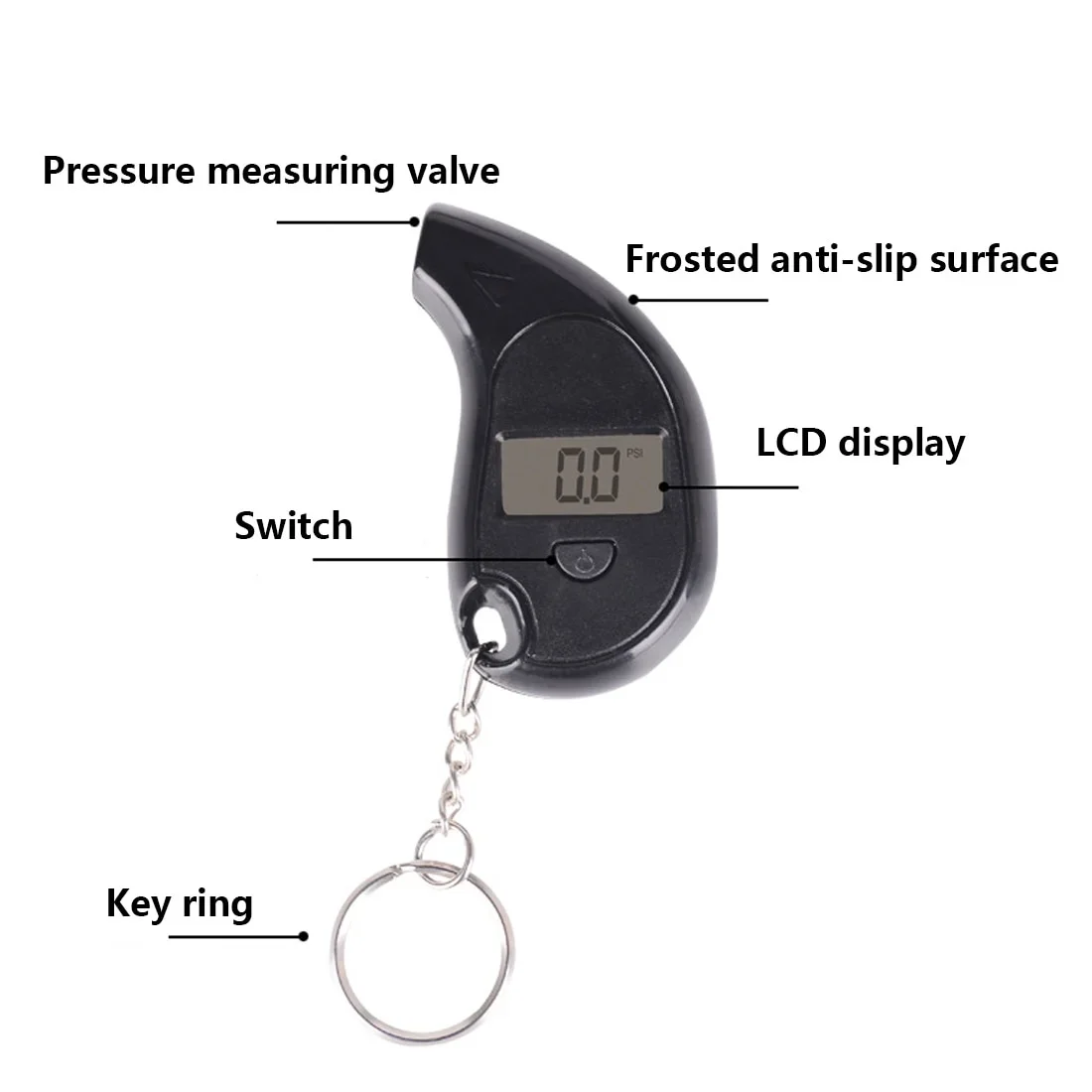 ABS 5-100 PSI BAR Digital Auto Roda Pneus Air Pressure Gauge Medidor Teste de Pneus Tester para Veículo Sistema de Monitoramento Do Carro