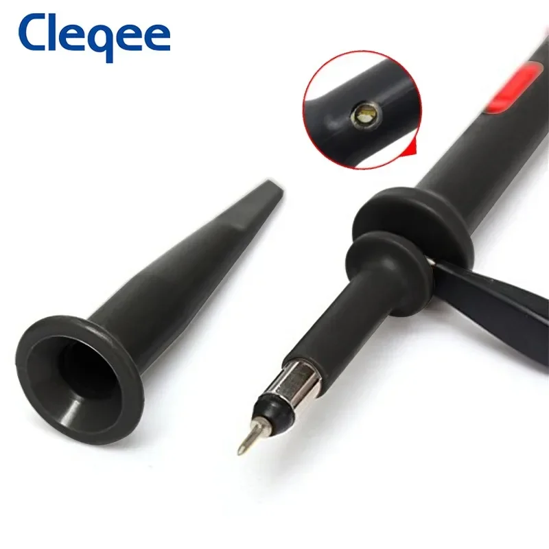 Imagem -02 - Cleqee-conjunto de Sondas Osciloscópio Ganchos de Teste Isolados Fio Banana Mini Grabber para Cabos Coaxiais Bnc 200mhz mm P2200d