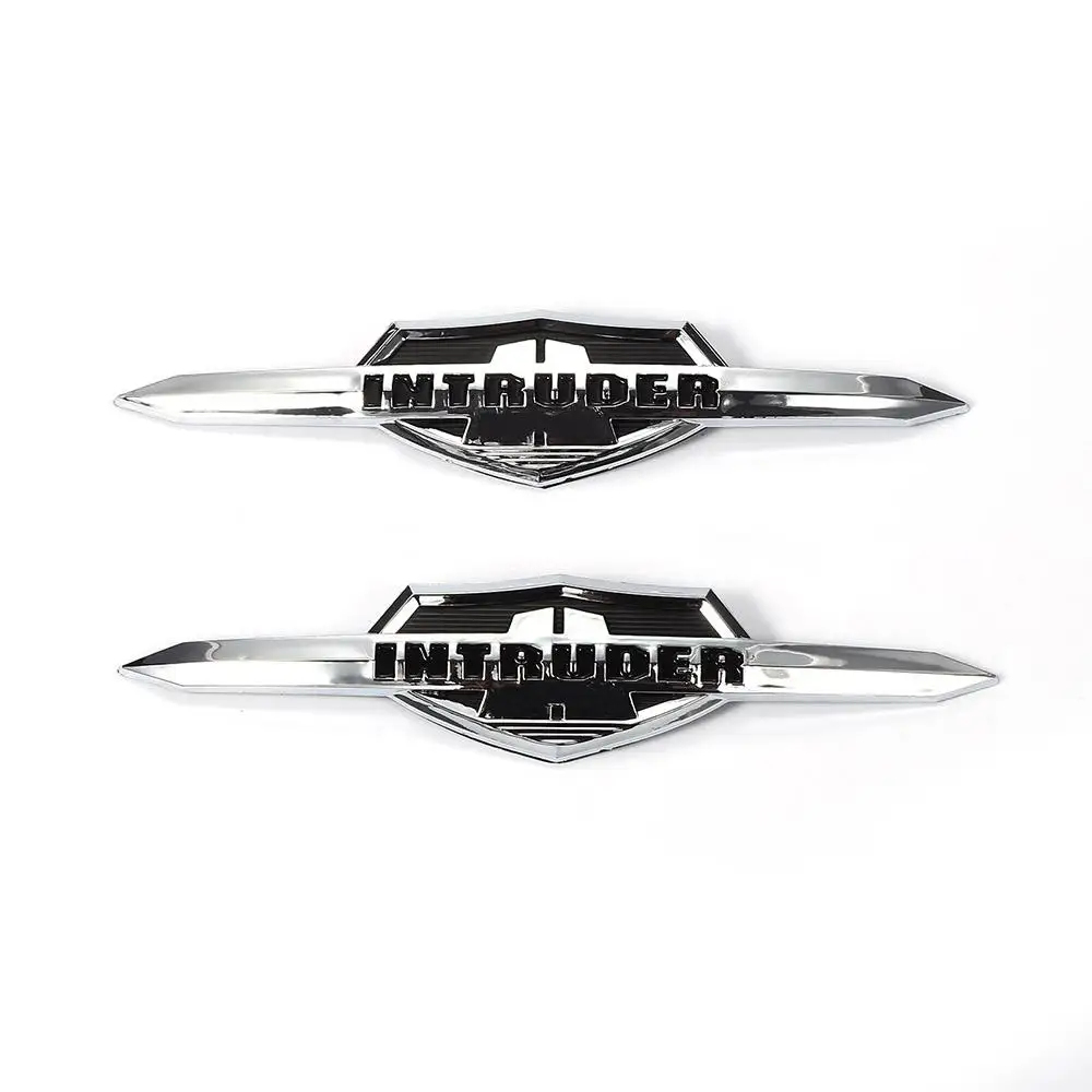 Motorcycle Chrome 3D Fuel Gas Tank Emblem Badge Decoration Decals Stickers For Suzuki Intruder VL 400 800 1500 LC1500 Volusia