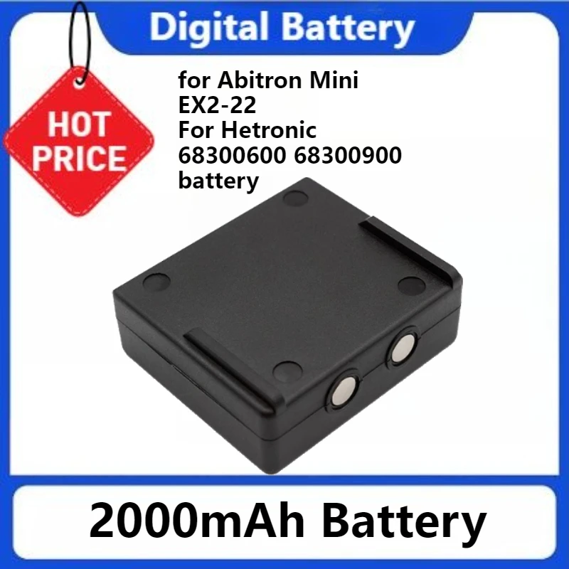 

For Abitron Mini EX2-22 for Hetronic 68300600 68300900 for Komatsu Remote Control Transmitters 2000mAh Battery
