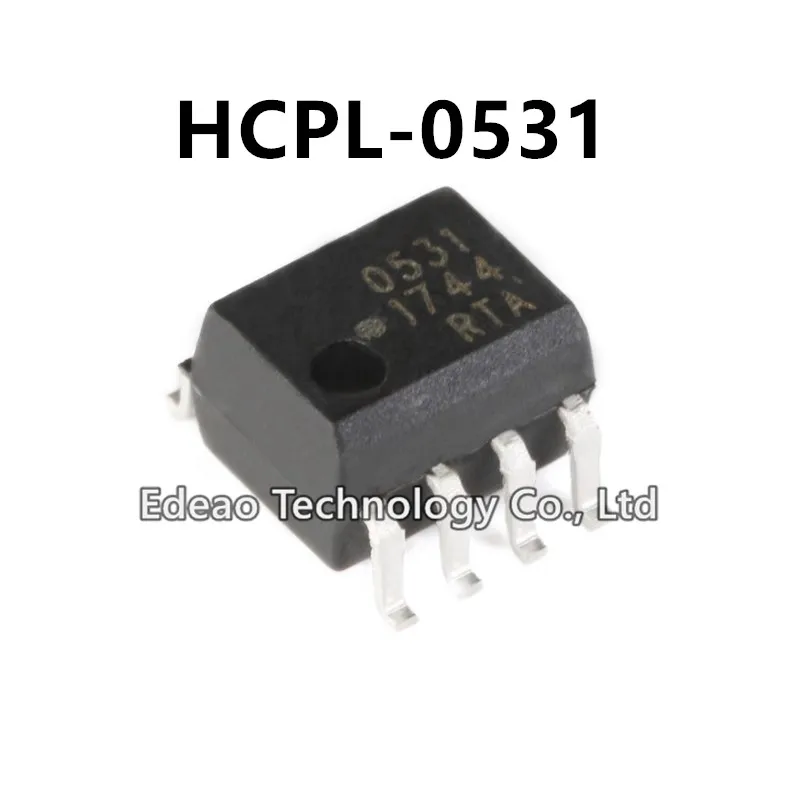 10~100pcs/lot NEW HCPL0531 SOP-8 HCPL-0531 HCPL-0531-500E SMD Marking:0531 531 Dual channel high-speed Photocoupler