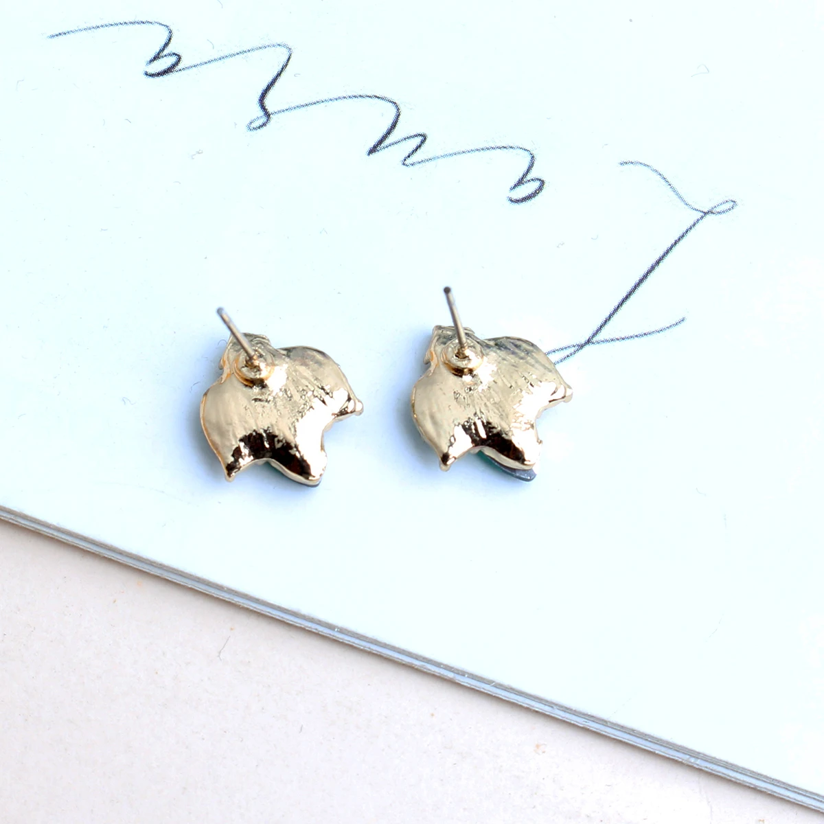 Transparent Champagne Color Mini Crystal Stud Earrings Fashion Acrylic Stone Piercing Earrings Women Jewelry Christmas Gift