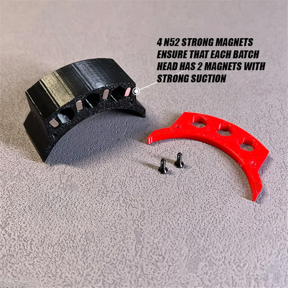 磁気バッチヘッドストレージアクセサリー、プロのポータブル専用スクリュー仕上げ、wu132、便利、新しい2024