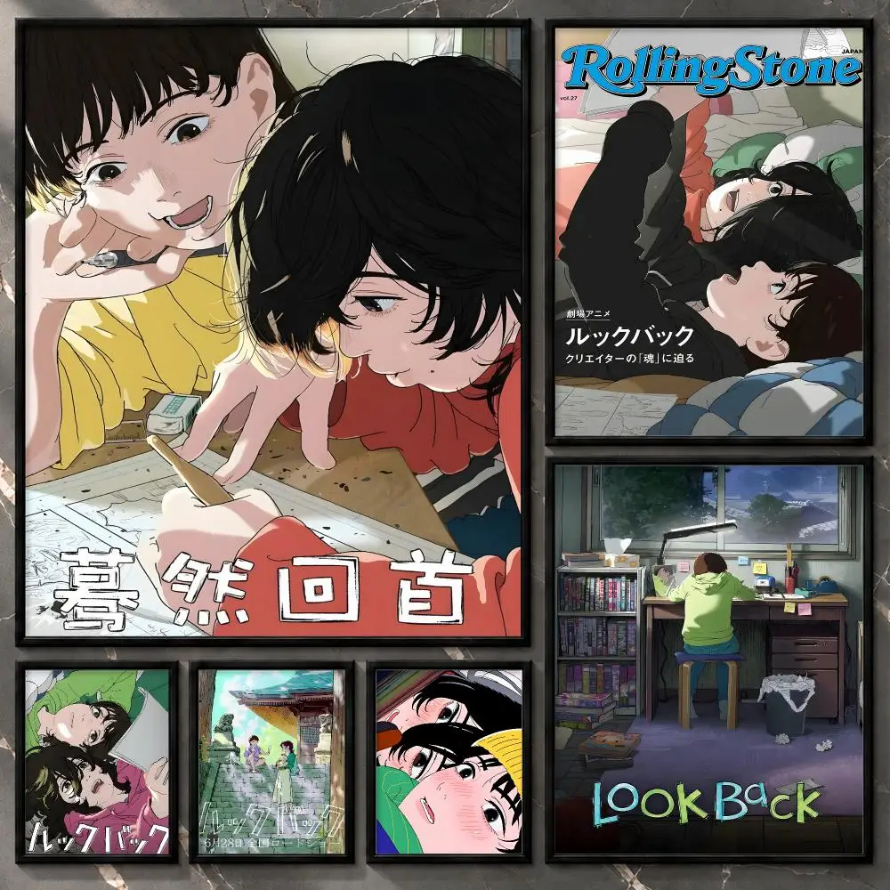 Look Back Moving Coming-of-Age Manga Drama Anime Movie Art Poster Stylish Unframed Wall Art Prints for Bedroom & Living Room