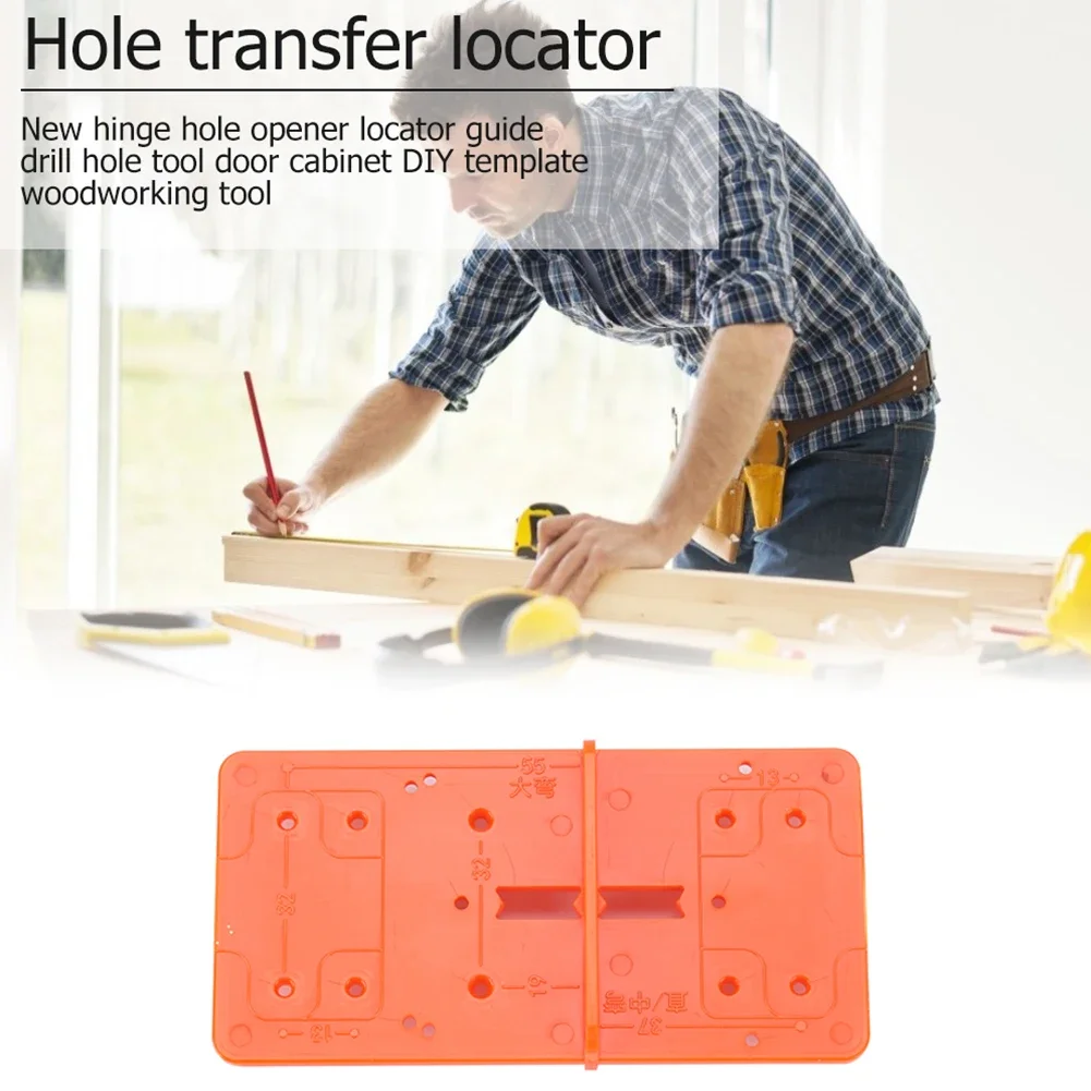 35/40mm 힌지 구멍 드릴링 가이드 힌지 설치 지그 도어 캐비닛 힌지 구멍 로케이터 실용적인 목공 도구 새로운 브랜드