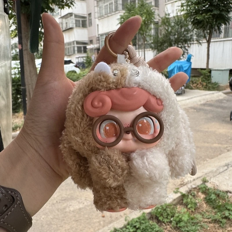 

Q.Kid Emotional Hairy Monsters Series Surprise Plush Blind Box Ornaments Keychains Pendant Mystery Box Kawaii Doll Children Gift