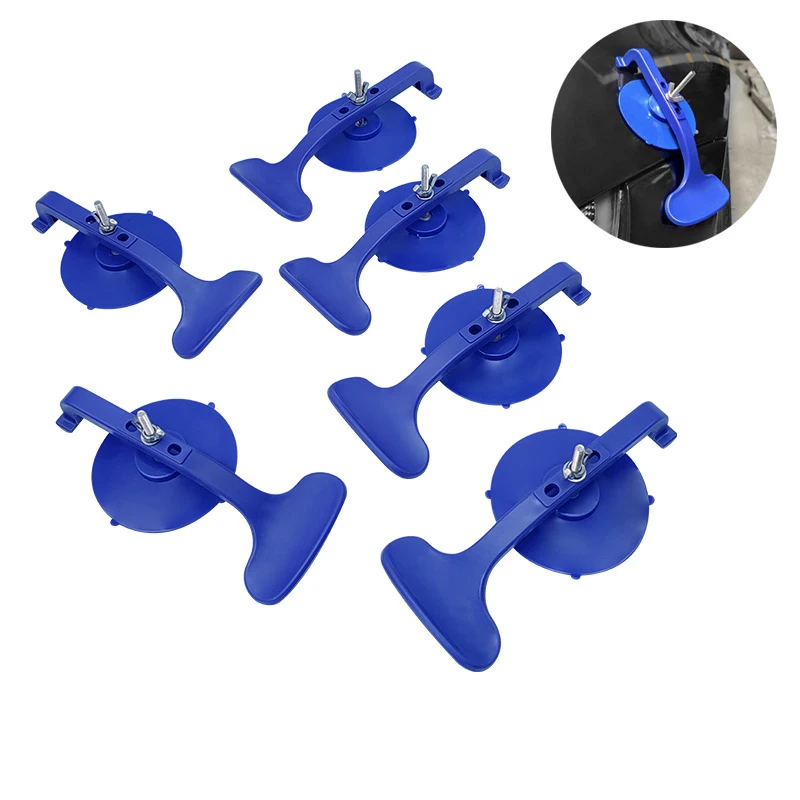 6Pcs Encircling Mounting Clamp Glass Suction Cup Encircling Mounting Fixer Functional Trim Bar Glass Fixing Tool