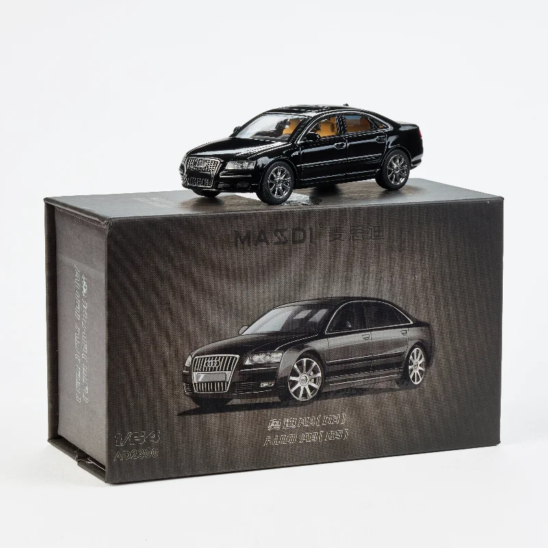 

Литой под давлением масштаб 1:64 Audi A8 (D3) роскошный автомобиль из сплава, Коллекционная игрушка, подарок, сувенир, демонстрационный орнамент