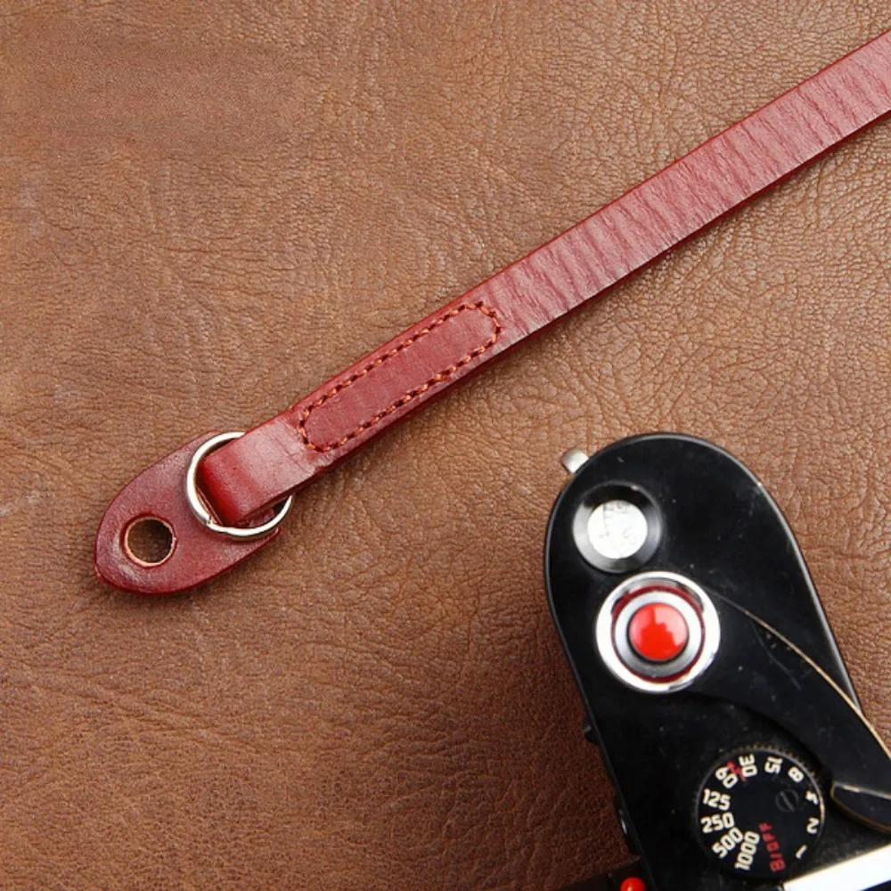 Leather Shoulder Strap 97cm Retro Hole Type Universal Genuine Leather Camera Strap For Leica M M10 Sony zev10 a7iii fuji xt4