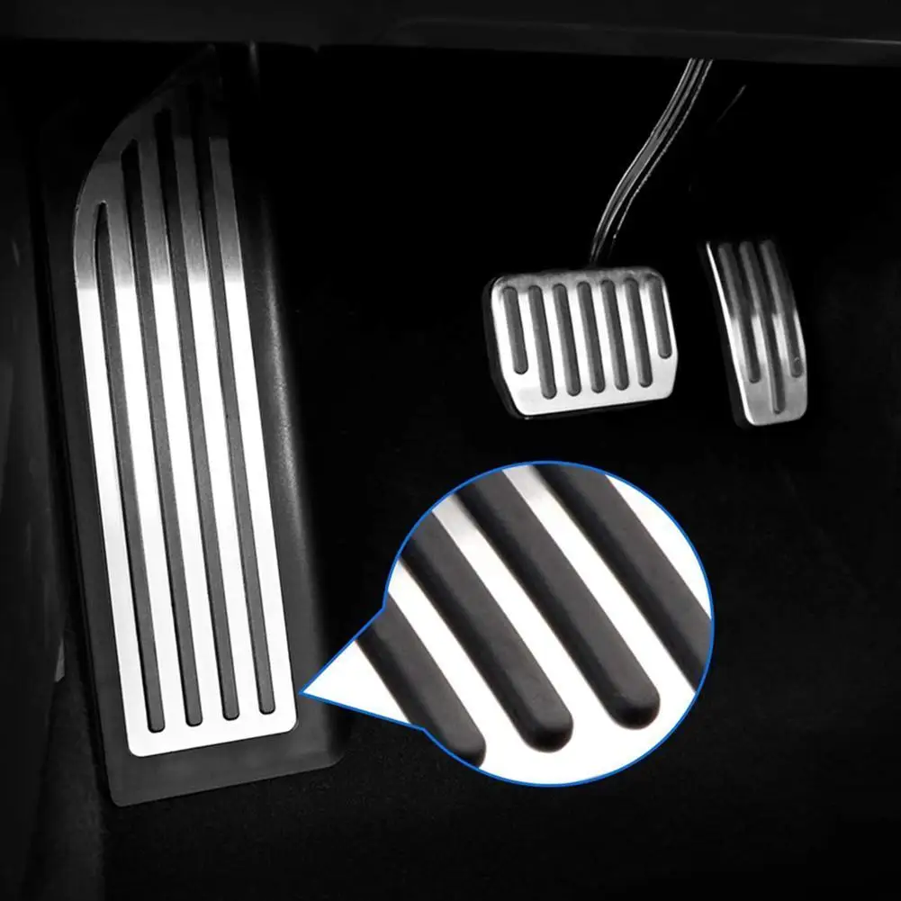 LHD Stainless Steel Car Rest Footrest ABS Foot Pedal Auto Interior Modified Accessories for Tesla Model Y/3