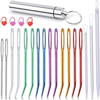 17 Yarn Needles for Crochet Blunt Large Eyed Hand Sewing Needles Darning Wool Needles for Crochet Sewing and Knitting