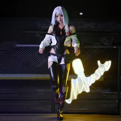 Cyberpunk Lucy Game Edgerunners 2022 Lucy Women Uniform Suit Halloween Party Cosplay Costume Sexy Outfit Full Set Clothing