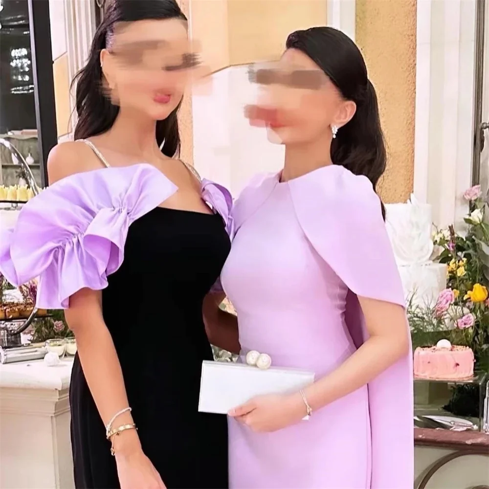 Abito da sera personalizzato JDY speciale arabo elegante rosa bordeaux nero sirena abito da sposa festa Dubai 2025