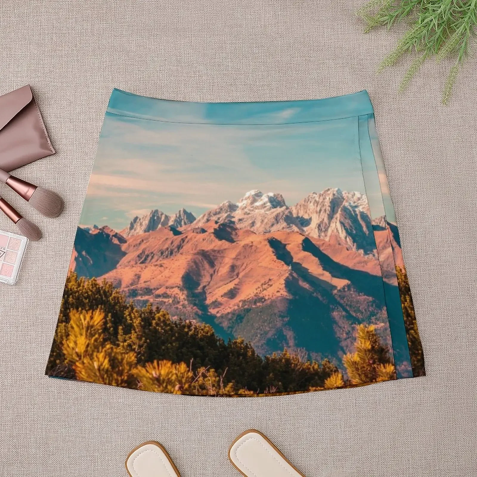 Sunny autumn day at the mount Tersadia in the italian alps Mini Skirt women's summer dress 2025 Women's skirt Mini Skirt