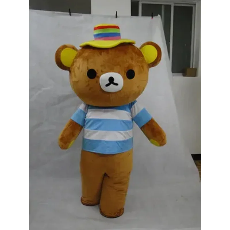 Le immagini reali al 100% erano Rilakkuma costume della mascotte orsacchiotto abbigliamento MN11