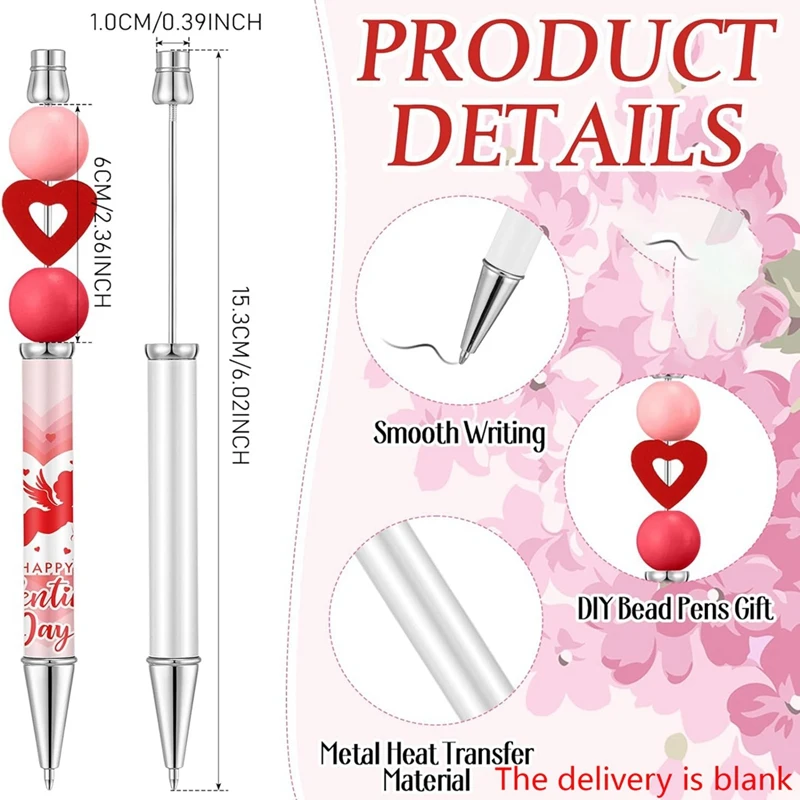 36 قطعة أقلام حبر جاف مطرزة بالتسامي أقلام حبر أسود معدني لتقوم بها بنفسك نقل الحرارة أقلام حبر جاف اللوازم المدرسية سهلة التركيب