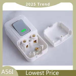 ABDD Appliance Push Button White Switch Rocker Button Wiring Switch Hand Pinch Switch