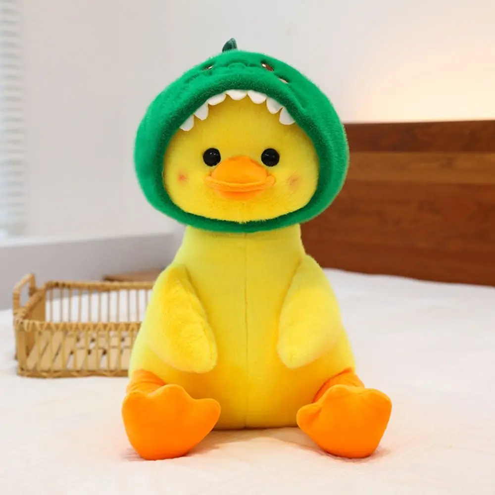 

ПП хлопок динозавр капюшон утка игрушки орнамент пушистый медведь капюшон утка успокаивающая кукла 25/35/40 см мультяшное животное