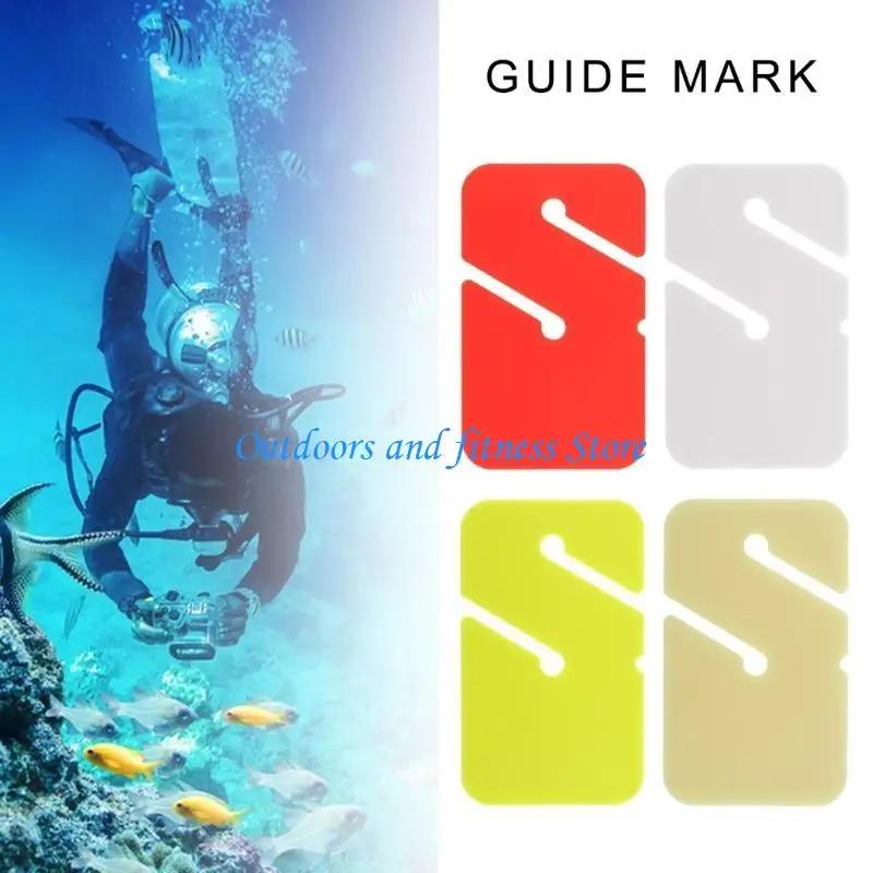 

H053 Diving Cave Diving Marker Dive Guiding Marker Rope Marker Cave Diving Rectangular Mark Guiding Rope Marker Line Marker