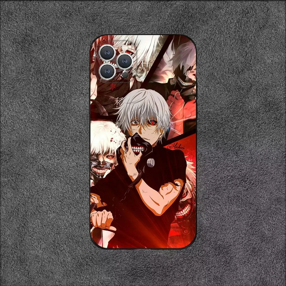 T-Tokyo Ghoul Kaneki Ken  Phone Case For iPhone 15,14,13,12,11,Plus,Pro Max,XS,X,XR,SE,Mini,8,7 Soft Silicone Black Cover