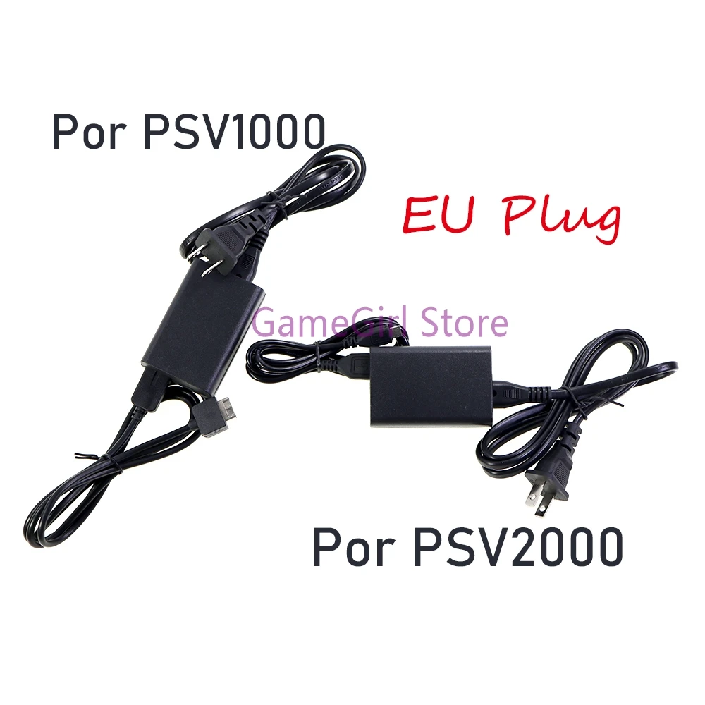 5Sets For PSV1000 PSV2000 EU US Plug Charger Power Supply AC Adapter with USB Data Charging Cable For Sony Psvita1000 2000