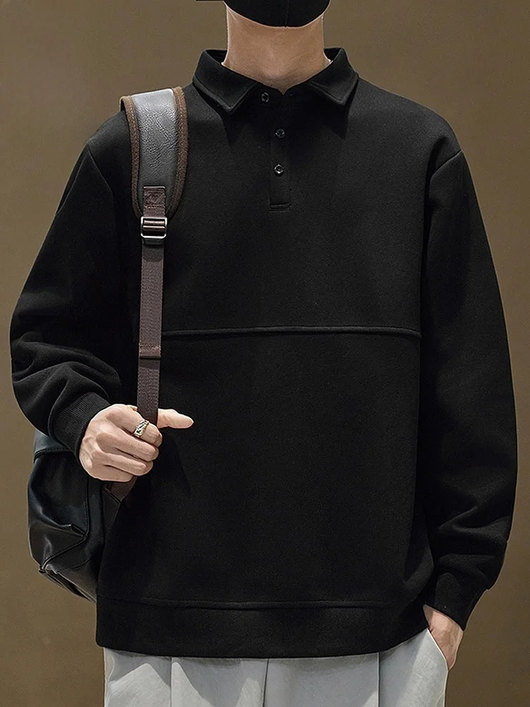 

Мужской свитшот Весна 2026: Свободный крой, модный повседневный стиль, хлопок/полиэстер, защита от потемнения и сминания