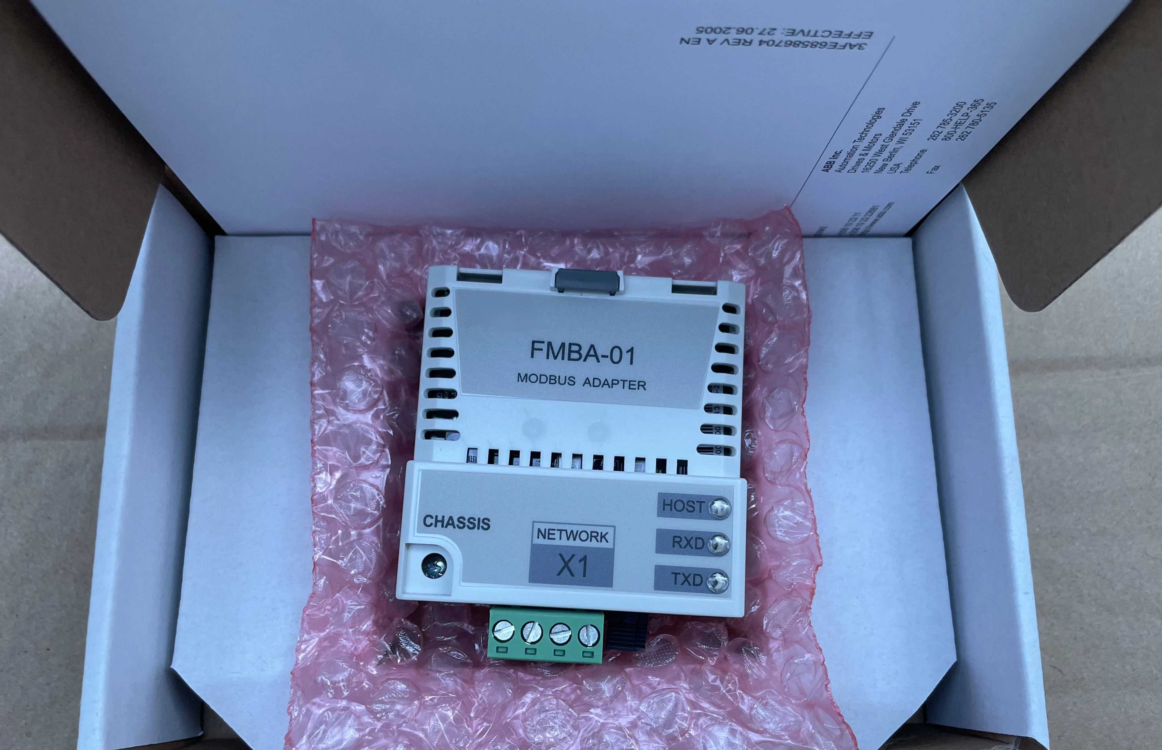 New ABB ACS355/ACS880 frequency converter MODBUS communication module FMBA-01