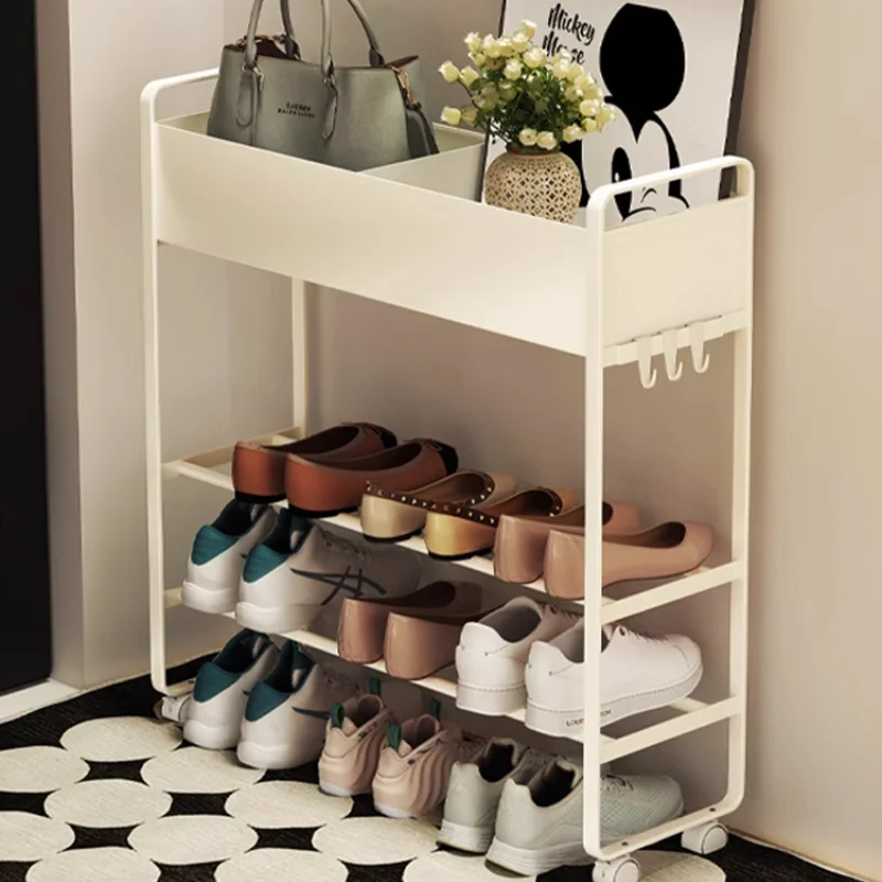 

Shoe Rack Household Entrance Indoor Narrow And Simple Dormitory Rental Housing Storage Shelf Sneakers Cabinet Repository Tool