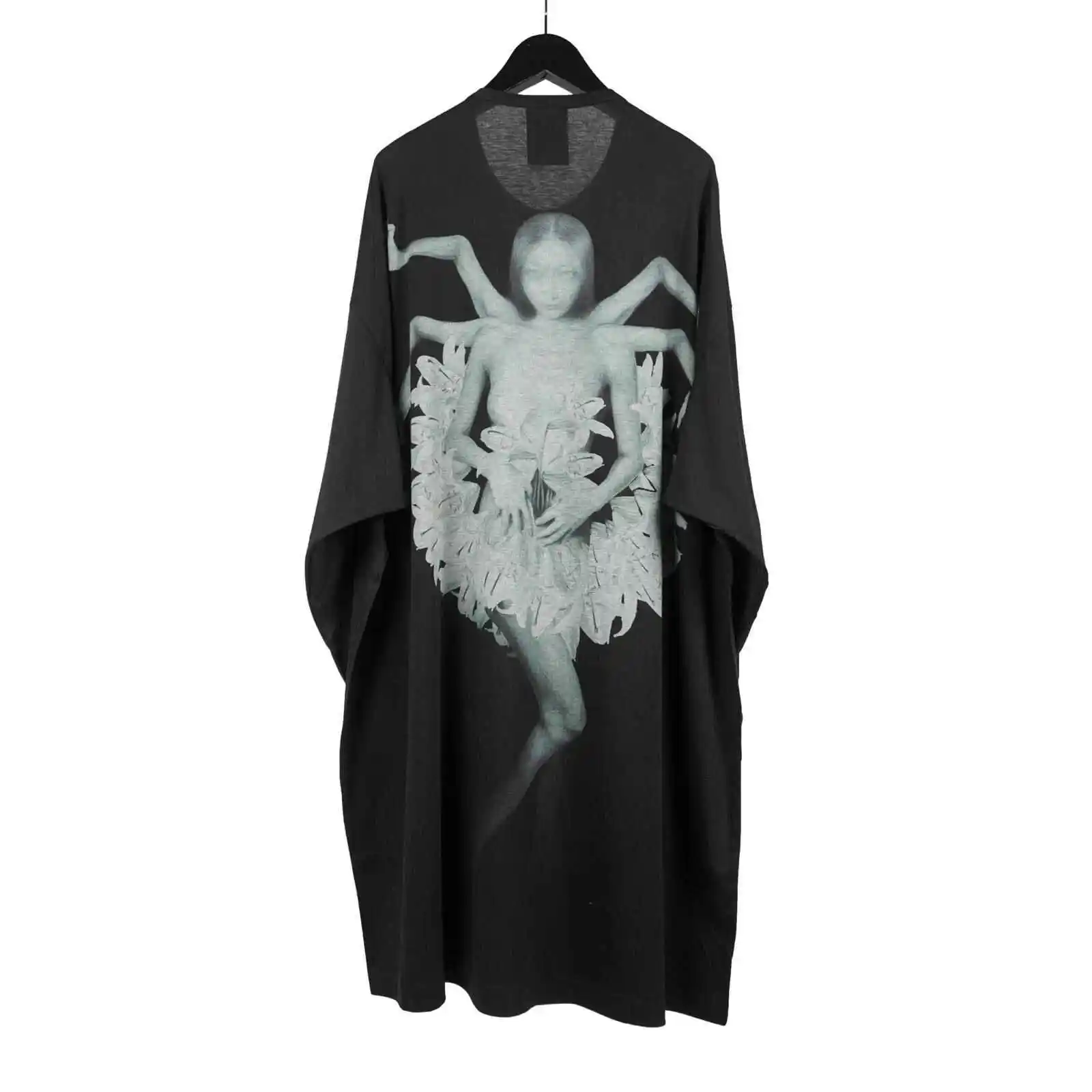 

TOP-YAMAMOTO Длинная футболка Dark Asura оригинального дизайна, летний новый дизайн, нишевый топ