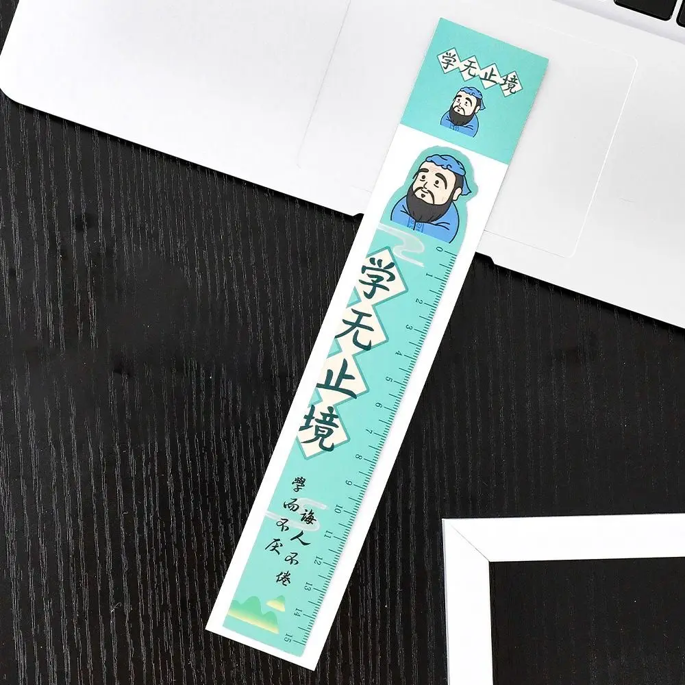 Creative Cartoon Straight Ruler Bookmarks Painting 15cm Scale Ruler Bendable Learn Kawaii Stationery Office School Supplies