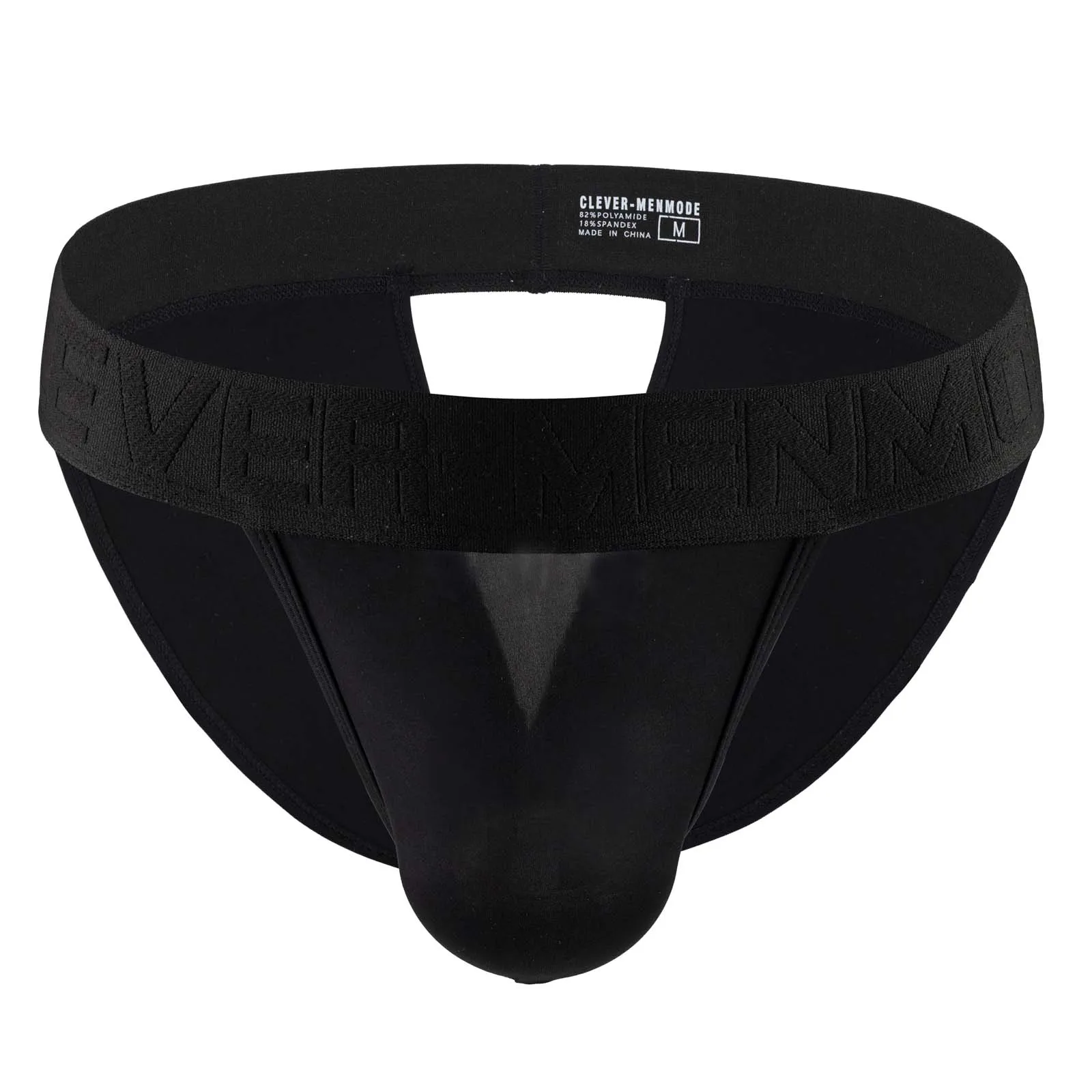 CLEVER-MENMODE Slip sexy da uomo Glutei Intimo Sospensorio Mutandine Butt aperto Hombre di seta ghiacciata Vedi attraverso le mutande