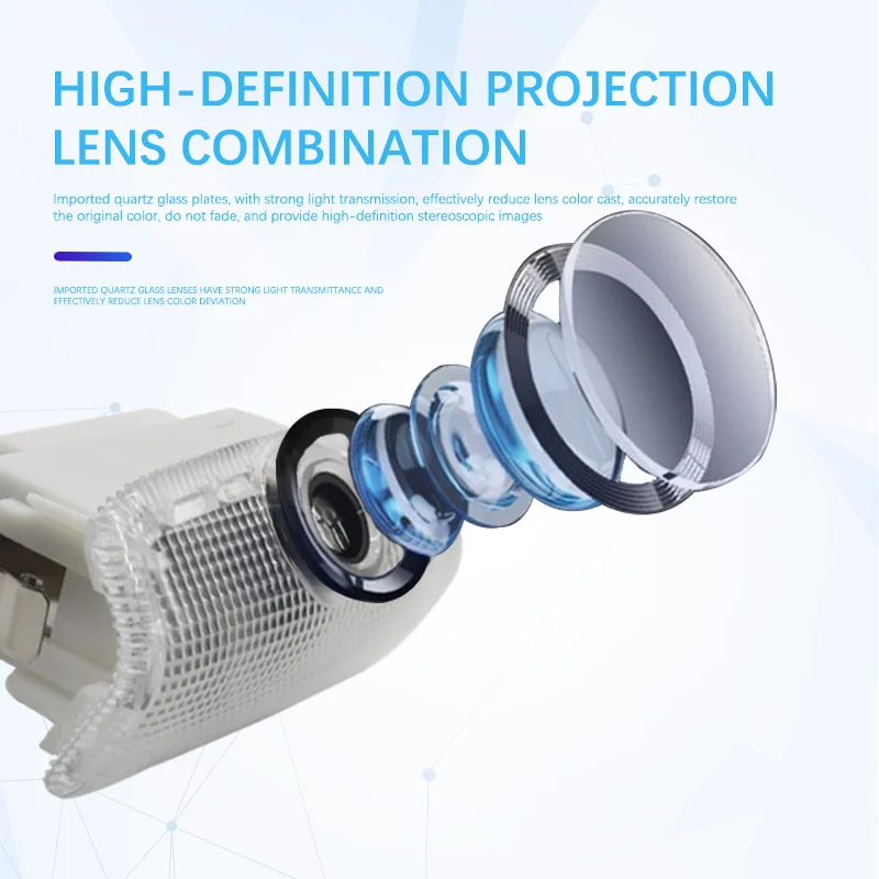LED Logo Projector Puddle Light Ultra-Bright Welcome Light 3D Laser Ghost Shadow Light For Infiniti Q50 Q60 Q70 G37 G25 M25 FX37