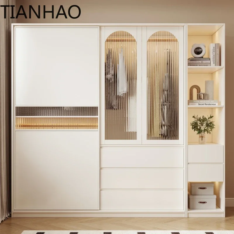 Cómodo armario para dormitorio, ropa, armario, cajones de pecho, Zapatero individual Simple, estante de armario de madera armable, muebles para el hogar