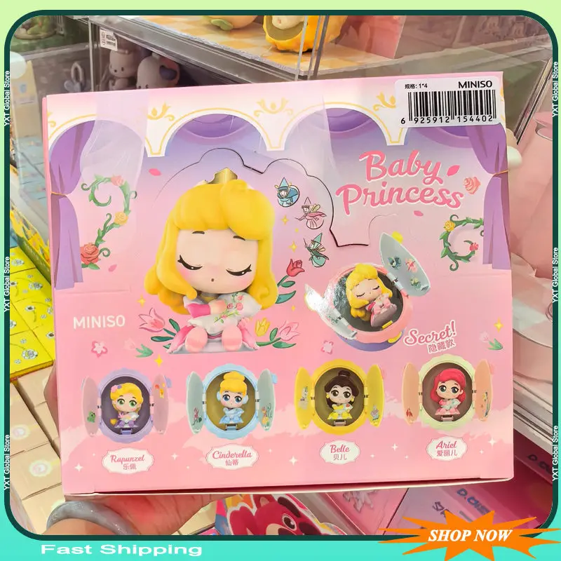 

Новая слепая коробка принцессы Диснея, серия «Спящий ребенок», загадочная коробка-сюрприз, фигурка аниме Рапунцель Белль, модель куклы, игрушка, рождественский подарок