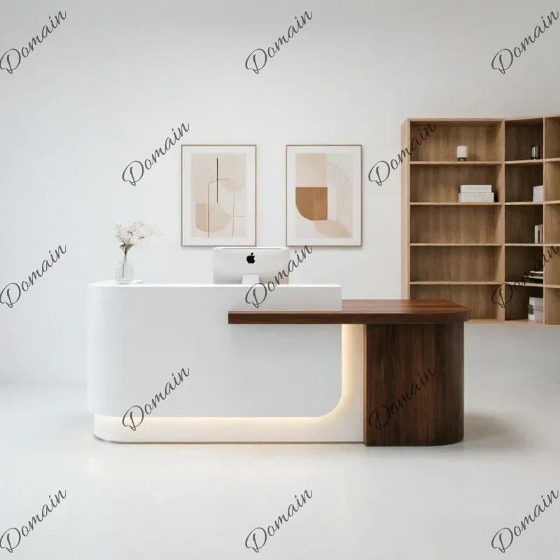 ZpO  Aesthetic Display Reception Desks Beauty Design Events Specialty Reception Desk Executive Luxury Empfangstresen Theke Fur