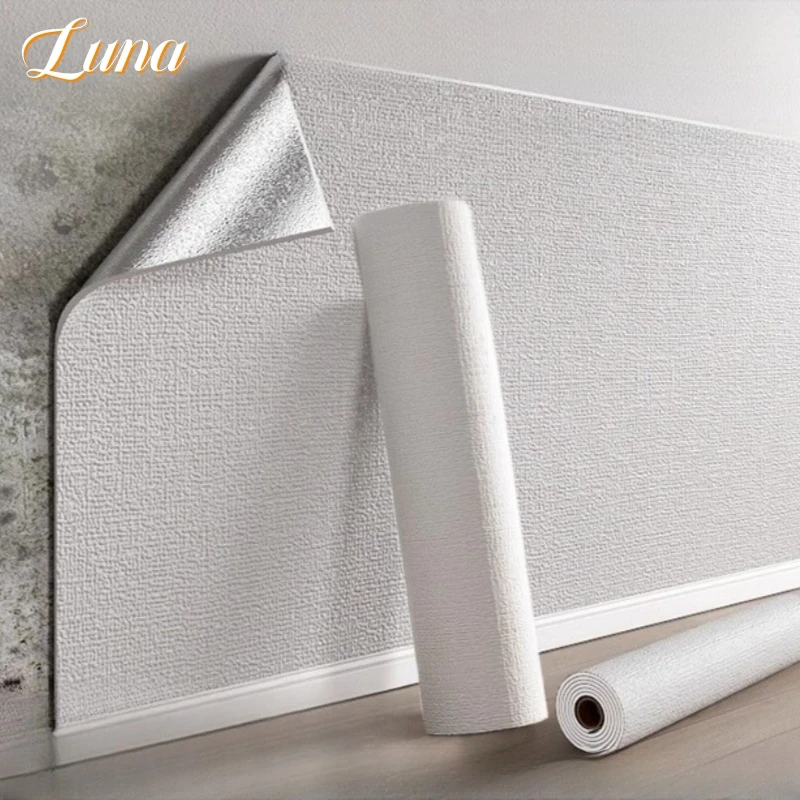 

3D пенопластовые обои из искусственного льна, самоклеящиеся обои из ПВХ, домашний декор, толстые наклейки на стену, украшение для гостиной