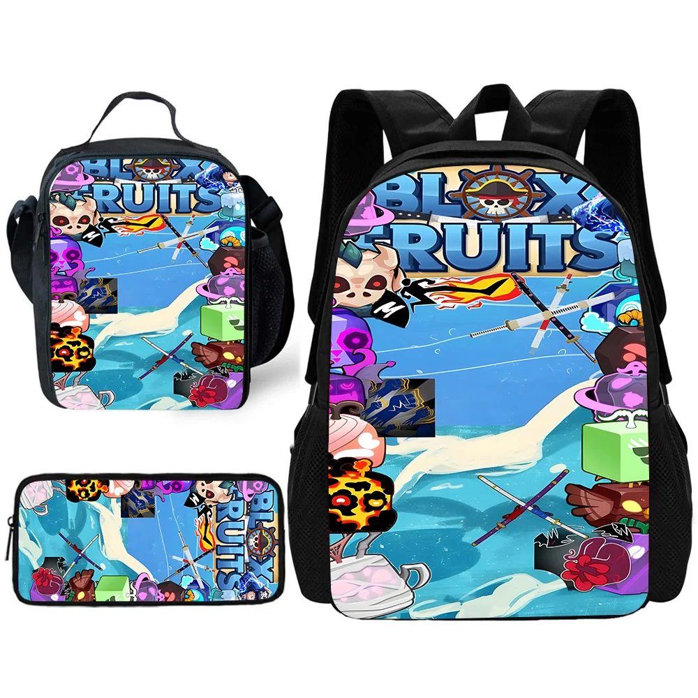 Детский школьный интересный рюкзак B-Bloxs с фруктами для учеников и сумками для обеда, сумками-карандашами, школьными сумками для мальчиков и девочек, лучший подарок