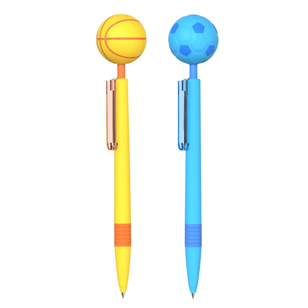 

2 Pcs Decompression Pen Ballpoint Pens Smooth Creative Office Study Stationery Gift Party Favors Teens Cartoon Drawing