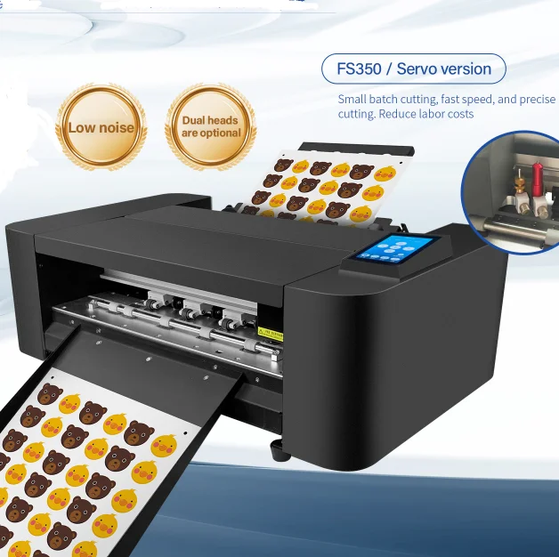 

MYCUT FS350DC Серводвигатель для биговки и резки двойной головки, автоматический резак для листовых наклеек