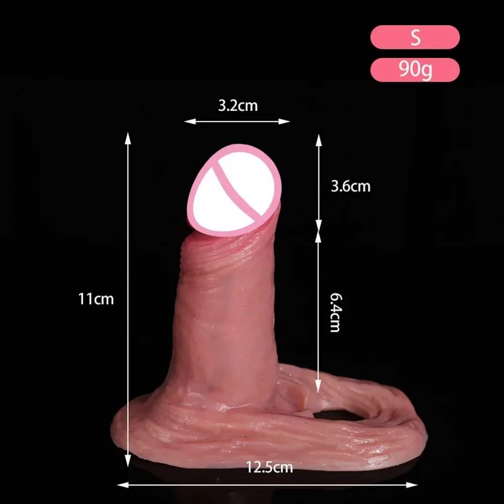 Realistic Reusable Silicone Penis Sleeve for Men